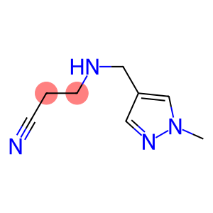 3-{[(1-methyl-1H-pyrazol-4-yl)methyl]amino}propanenitrile