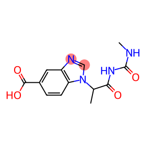 1-{1-methyl-2-[(methylcarbamoyl)amino]-2-oxoethyl}-1H-1,3-benzodiazole-5-carboxylic acid