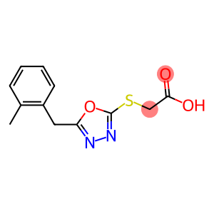 2-({5-[(2-methylphenyl)methyl]-1,3,4-oxadiazol-2-yl}sulfanyl)acetic acid