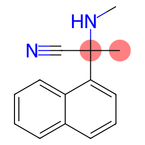 2-(methylamino)-2-(naphthalen-1-yl)propanenitrile