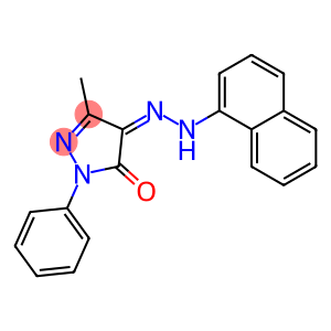 3-methyl-1-phenyl-1H-pyrazole-4,5-dione 4-[N-(1-naphthyl)hydrazone]
