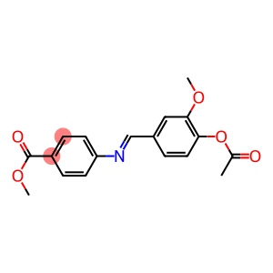 methyl 4-({(E)-[4-(acetyloxy)-3-methoxyphenyl]methylidene}amino)benzoate