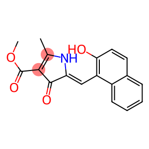 methyl 5-[(2-hydroxy-1-naphthyl)methylene]-2-methyl-4-oxo-4,5-dihydro-1H-pyrrole-3-carboxylate
