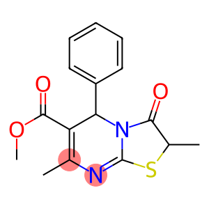 methyl 2,7-dimethyl-3-oxo-5-phenyl-2,3-dihydro-5H-[1,3]thiazolo[3,2-a]pyrimidine-6-carboxylate