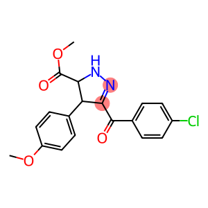 methyl 3-(4-chlorobenzoyl)-4-(4-methoxyphenyl)-4,5-dihydro-1H-pyrazole-5-carboxylate