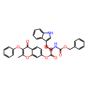 2-methyl-4-oxo-3-phenoxy-4H-chromen-7-yl 2-{[(benzyloxy)carbonyl]amino}-3-(1H-indol-3-yl)propanoate