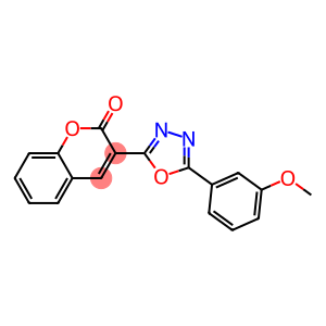 3-{5-[3-(methyloxy)phenyl]-1,3,4-oxadiazol-2-yl}-2H-chromen-2-one