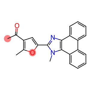 1-[2-methyl-5-(1-methyl-1H-phenanthro[9,10-d]imidazol-2-yl)-3-furyl]ethanone