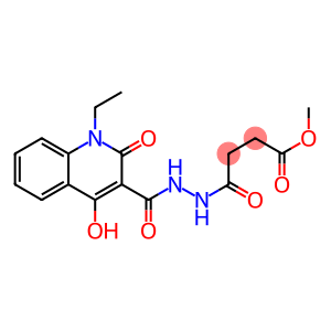 methyl 4-{2-[(1-ethyl-4-hydroxy-2-oxo-1,2-dihydro-3-quinolinyl)carbonyl]hydrazino}-4-oxobutanoate