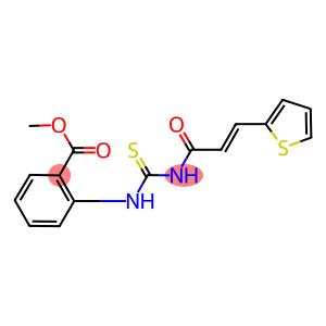 methyl 2-[({[3-(2-thienyl)acryloyl]amino}carbothioyl)amino]benzoate