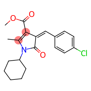 methyl 4-(4-chlorobenzylidene)-1-cyclohexyl-2-methyl-5-oxo-4,5-dihydro-1H-pyrrole-3-carboxylate