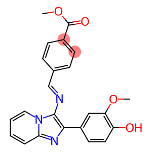methyl 4-({[2-(4-hydroxy-3-methoxyphenyl)imidazo[1,2-a]pyridin-3-yl]imino}methyl)benzoate