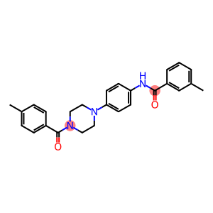 3-methyl-N-{4-[4-(4-methylbenzoyl)-1-piperazinyl]phenyl}benzamide