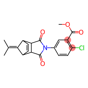 methyl 2-chloro-5-[10-(1-methylethylidene)-3,5-dioxo-4-azatricyclo[5.2.1.0~2,6~]dec-8-en-4-yl]benzoate