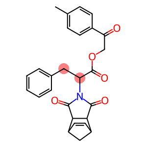 2-(4-methylphenyl)-2-oxoethyl 2-(3,5-dioxo-4-azatricyclo[5.2.1.0~2,6~]dec-8-en-4-yl)-3-phenylpropanoate