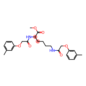 methyl 2,6-bis{[(3-methylphenoxy)acetyl]amino}hexanoate