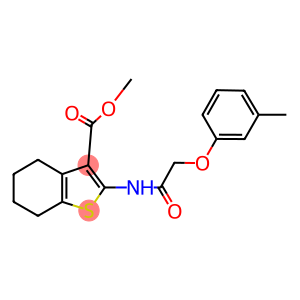 methyl 2-({[(3-methylphenyl)oxy]acetyl}amino)-4,5,6,7-tetrahydro-1-benzothiophene-3-carboxylate
