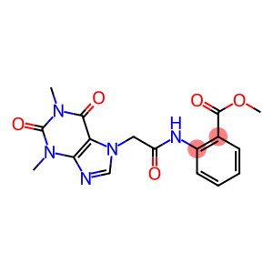 methyl 2-{[(1,3-dimethyl-2,6-dioxo-1,2,3,6-tetrahydro-7H-purin-7-yl)acetyl]amino}benzoate