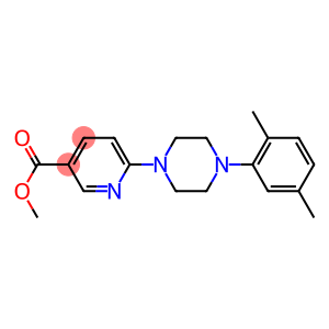 methyl 6-[4-(2,5-dimethylphenyl)piperazino]nicotinate