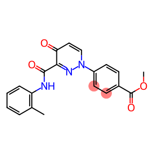 methyl 4-[4-oxo-3-(2-toluidinocarbonyl)-1(4H)-pyridazinyl]benzenecarboxylate