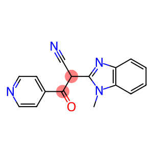 2-(1-methyl-1H-benzo[d]imidazol-2-yl)-3-oxo-3-(4-pyridyl)propanenitrile