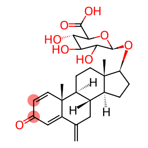 (17β)-6-Methylene-3-oxoandrosta-1,4-dien-17-yl β-D-Glucopyranosiduronic Acid