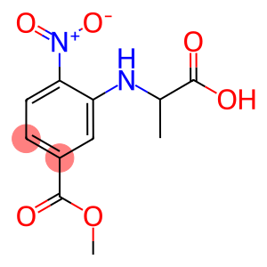 Methyl 3-[(1-carboxyethyl)amino]-4-nitrobenzoate, 2-{[5-(Methoxycarbonyl)-2-nitrophenyl]amino}propanoic acid