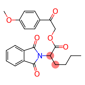 2-(4-methoxyphenyl)-2-oxoethyl 2-(1,3-dioxo-1,3-dihydro-2H-isoindol-2-yl)hexanoate