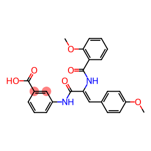 3-{[2-[(2-methoxybenzoyl)amino]-3-(4-methoxyphenyl)acryloyl]amino}benzoic acid