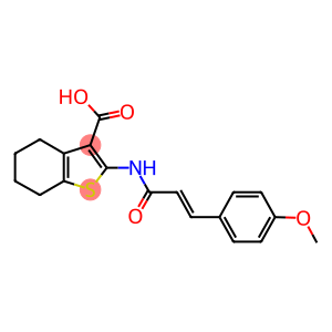 2-{[3-(4-methoxyphenyl)acryloyl]amino}-4,5,6,7-tetrahydro-1-benzothiophene-3-carboxylic acid