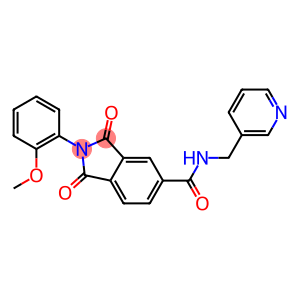2-(2-methoxyphenyl)-1,3-dioxo-N-(3-pyridinylmethyl)-5-isoindolinecarboxamide