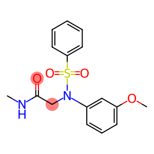 2-[3-methoxy(phenylsulfonyl)anilino]-N-methylacetamide