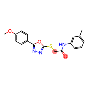 2-{[5-(4-methoxyphenyl)-1,3,4-oxadiazol-2-yl]sulfanyl}-N-(3-methylphenyl)acetamide