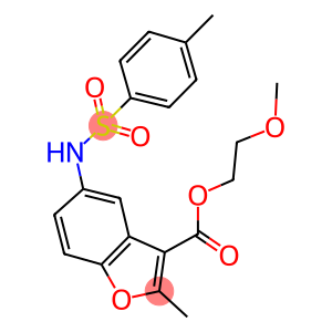 2-methoxyethyl 2-methyl-5-{[(4-methylphenyl)sulfonyl]amino}-1-benzofuran-3-carboxylate