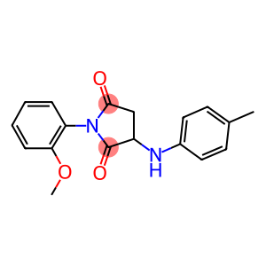 1-(2-methoxyphenyl)-3-(4-toluidino)-2,5-pyrrolidinedione