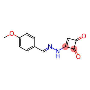 3-[2-(4-Methoxybenzylidene)hydrazino]-3-cyclobutene-1,2-dione