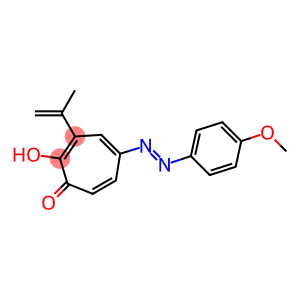 5-(4-Methoxyphenylazo)-2-hydroxy-3-(1-methylethenyl)-2,4,6-cycloheptatrien-1-one