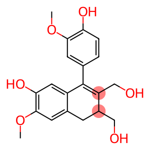 1-(3-Methoxy-4-hydroxyphenyl)-3,4-dihydro-6-methoxy-2,3-bis(hydroxymethyl)naphthalen-7-ol