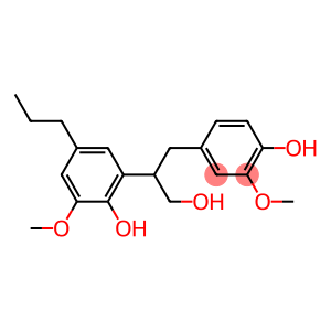 2-Methoxy-4-[2-(2-hydroxy-3-methoxy-5-propylphenyl)-3-hydroxypropyl]phenol