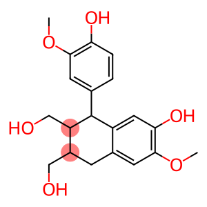 4-(3-Methoxy-4-hydroxyphenyl)-6-hydroxy-7-methoxy-1,2,3,4-tetrahydronaphthalene-2,3-bismethanol