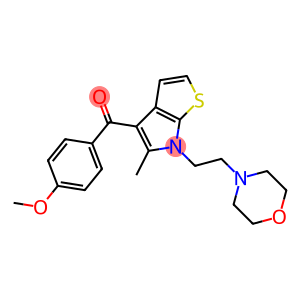 (4-Methoxyphenyl)[6-(2-morpholinoethyl)-5-methyl-6H-thieno[2,3-b]pyrrol-4-yl]methanone