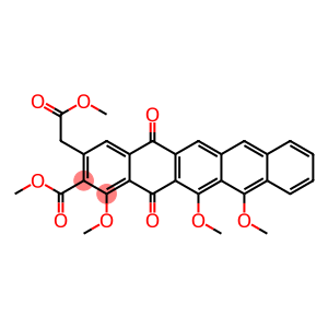 2-(Methoxycarbonyl)-3-[(methoxycarbonyl)methyl]-1,12,13-trimethoxy-5,14-pentacenedione