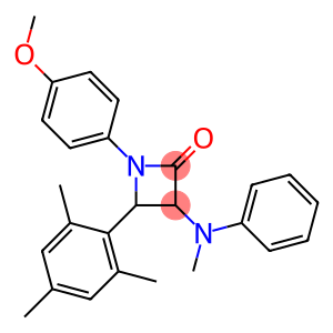 1-(4-Methoxyphenyl)-3-(methylphenylamino)-4-(2,4,6-trimethylphenyl)azetidin-2-one