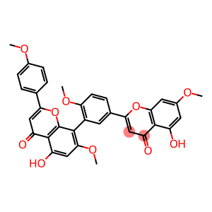 2-[3-[2-(4-Methoxyphenyl)-5-hydroxy-7-methoxy-4-oxo-4H-1-benzopyran-8-yl]-4-methoxyphenyl]-5-hydroxy-7-methoxy-4H-1-benzopyran-4-one
