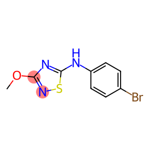 3-Methoxy-5-(4-bromophenyl)amino-1,2,4-thiadiazole