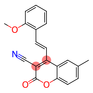 4-[2-(2-methoxyphenyl)vinyl]-6-methyl-2-oxo-2H-chromene-3-carbonitrile
