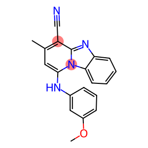 1-(3-methoxyanilino)-3-methylpyrido[1,2-a]benzimidazole-4-carbonitrile