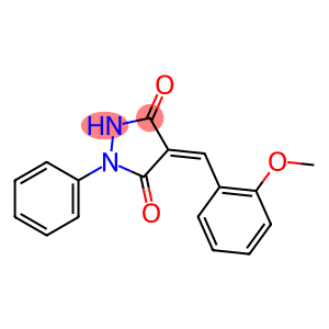 4-(2-methoxybenzylidene)-1-phenyl-3,5-pyrazolidinedione