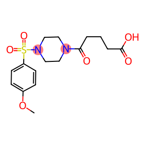 5-(4-[(4-METHOXYPHENYL)SULFONYL]PIPERAZIN-1-YL)-5-OXOPENTANOIC ACID