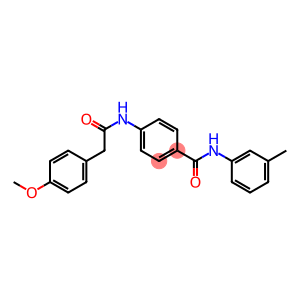 4-{[(4-methoxyphenyl)acetyl]amino}-N-(3-methylphenyl)benzamide